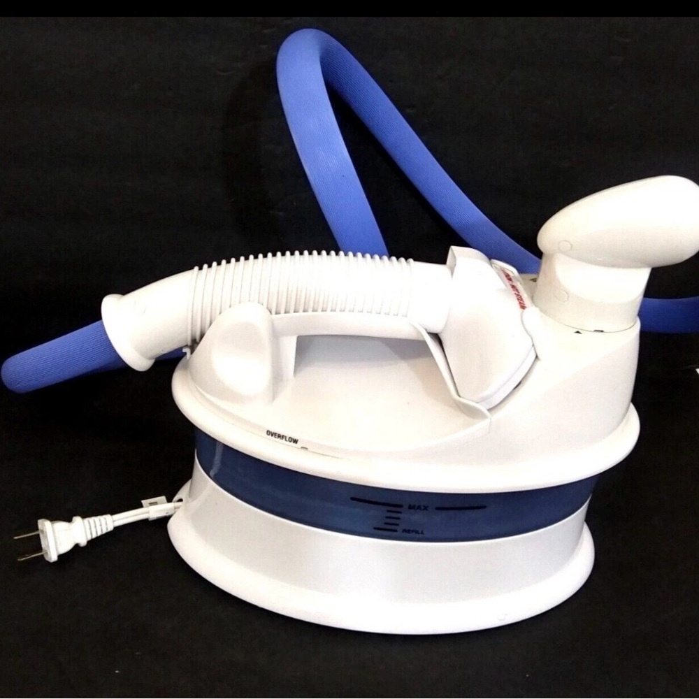 White and Blue Garment Steamer